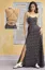 Black Ethnic Print Tie-Up Maxi Dress