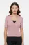 Light Pink Solid V-Neck Top