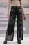 Black Solid Mid Rise Straight Jeans