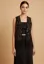 Black V-Neck Open Front Vest