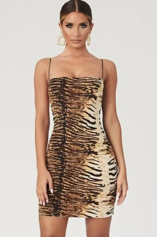 crochet bodycon dress pattern free Confessions Strapless Mini Dress | Leopard | Womens