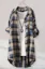 Blue Plaid Oversized Button Down Shirt