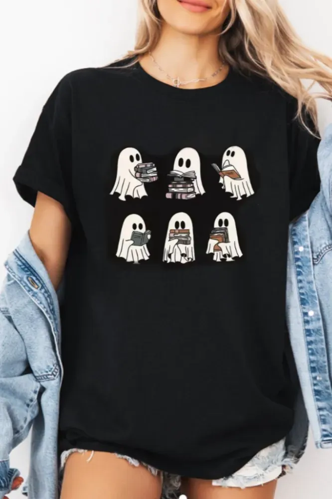 Black Graphic Crew Neck T-Shirt - Image 1