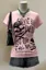 Light Pink Graphic Round Neck T-Shirt