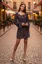 Maroon Abstract A-Line Mini Dress