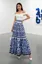 High Rise Geometric Maxi Skirt