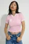 Light Pink Graphic V-Neck T-Shirt