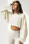 Off White Oversized Crop Top