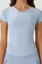 Light Blue Fitted Crew Neck T-Shirt