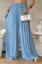 Blue High Rise Wide Leg Pants