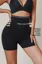 Black Solid Shapewear Shorts