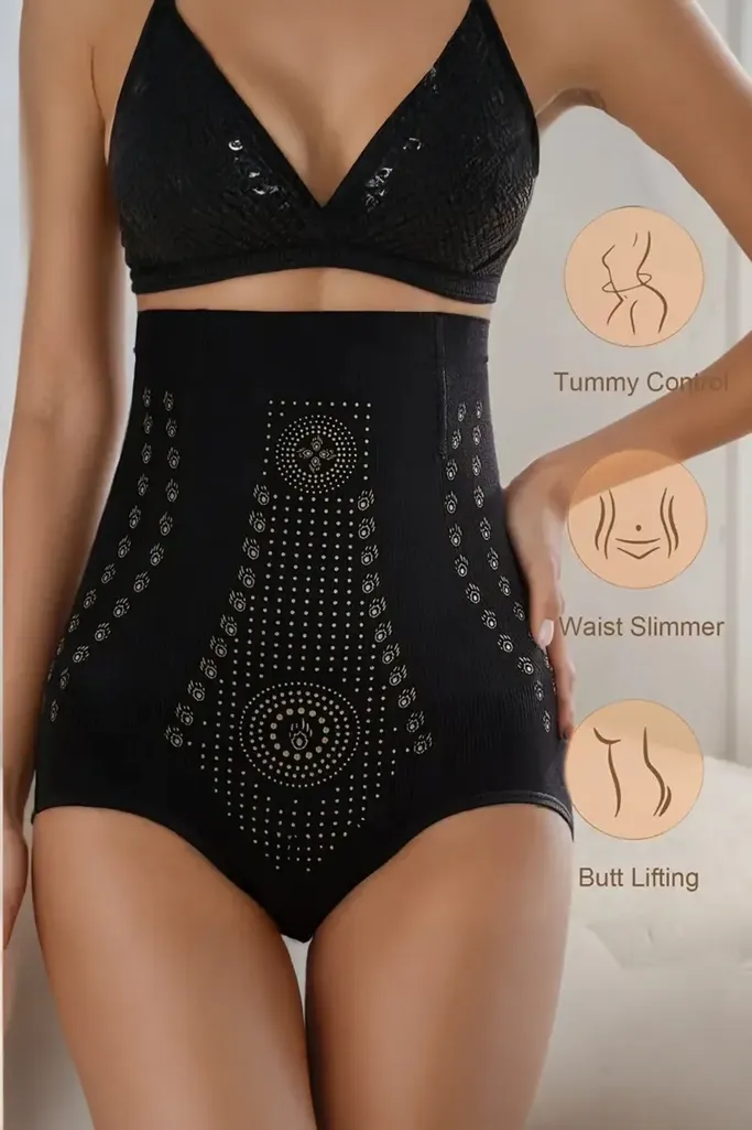 Black Solid Shapewear Underwear - Image 1