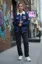 Navy Blue Solid Zipper Jacket