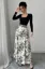 Black Floral Scoop Neck Maxi Dress