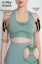 Green Scoop Neck Sports Bra