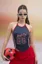 Navy Blue Graphic Halter Neck Top