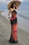 Black Floral Halter Maxi Dress