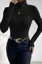 Black Fitted Turtleneck Sweater