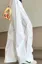 White Solid Mid Rise Lace Insert Pants