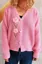Pink Floral Buttoned Cardigan