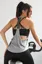 Grey Solid Backless Scoop Neck Top
