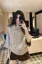 Beige Oversized Turtle Neck Sweater