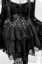 Black High Rise Lace Tie-Up Mini Skirt