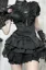 Black Tiered Ruffle Mini Skirt