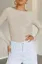 Cream Boat Neck Backless Bodysuit