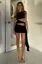 Black One Shoulder Cut Out Mini Dress