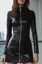 Black Bodycon Zipper Mini Dress