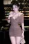 Brown Halter Ruched Mini Dress