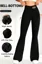 Black High Rise Bootcut Leggings