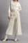 Off White High Rise Wide-Leg Pants