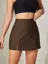 Brown High Rise Mini Skort