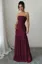 Maroon Tube Neck Mermaid Maxi Dress