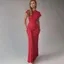 Red Solid Bodycon Dress
