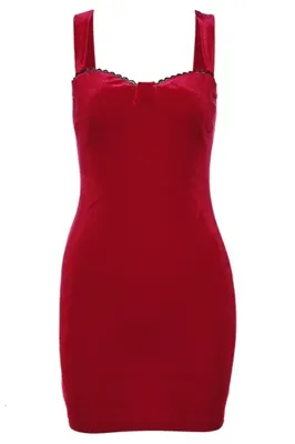 Red Sweetheart Bodycon Mini Dress