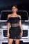 Black Sequin Tube Mini Dress