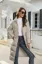 Light Grey Hooded Zipper Coat