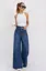 Dark Blue High Rise Wide Leg Jeans