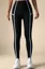 Black Striped High Rise Leggings