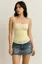 Light Yellow Sweetheart Fitted Top