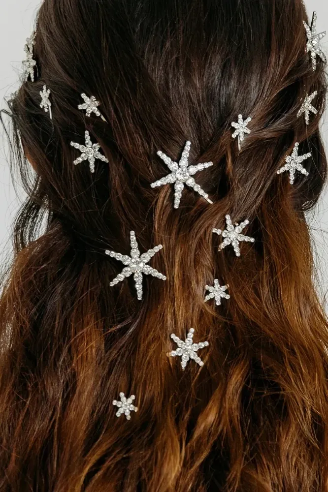 Silver Star Hairpin Set - Image 1