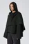 Black Oversized Cowl Neck Coat