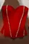 Red Sweetheart Neck Crop Top