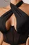 Black Cut-Out Halter Neck Crop Top