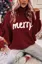 Wine Typography Turtle Neck Sweater