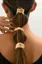 Golden Abstract Set Of 3 Hair Clip