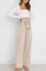 Cream High Rise Wide Leg Pants